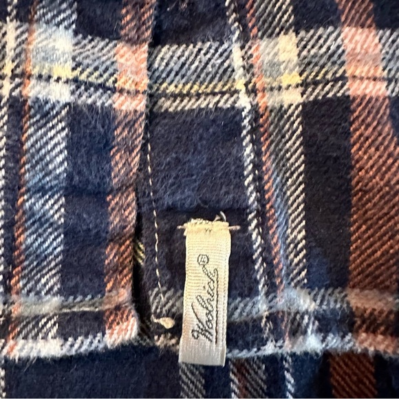 Vintage Woolrich Pemberton Flannel Dark Blue Size M(c3 - Picture 6 of 10
